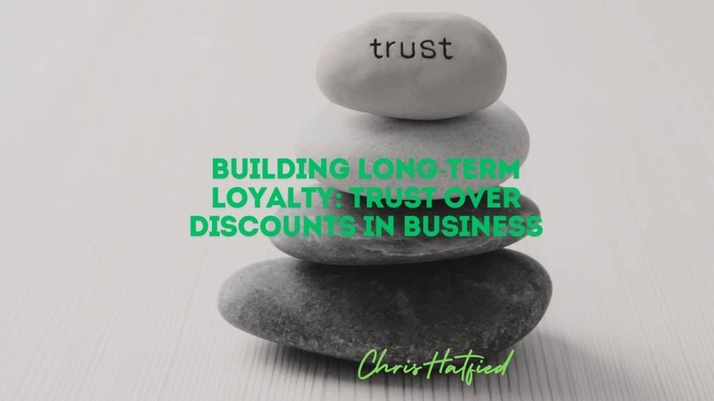 Brand building customer trust through meaningful relationships rather than price discounts