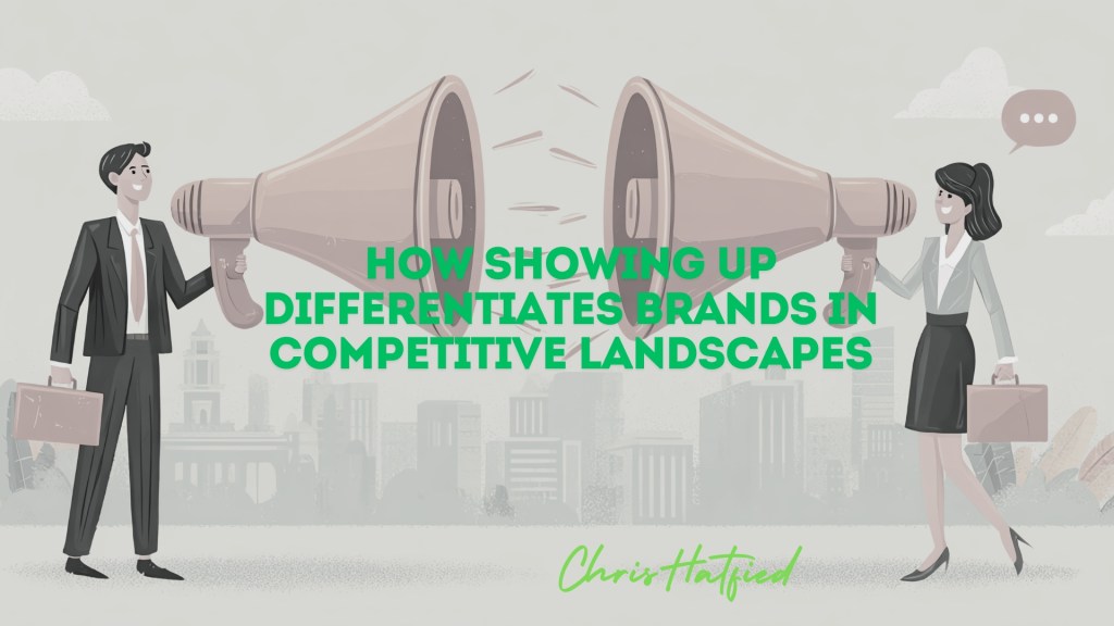 Business leader engaging in face-to-face conversations to build trust and stand out in a saturated market